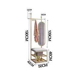 جالباسی و آویز روسری فانتزی شیک با آینه