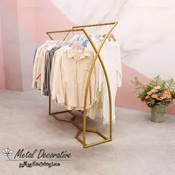 آویز لباس فروشگاهی دو ردیفه