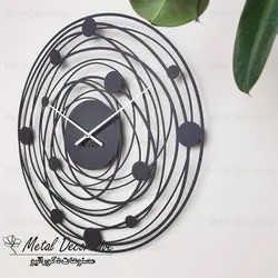 ساعت دیواری خاص طرح منظومه بی صدا