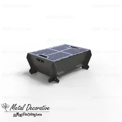 منقل مسافرتی تاشو کباب ذغالی گریل دار با کیف برزنتی