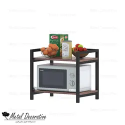 استند مایکروفر یا اسپرسو فلزی دوطبقه مدرن