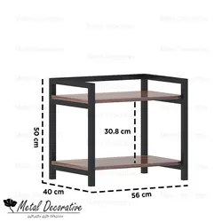 استند مایکروفر یا اسپرسو فلزی دوطبقه مدرن