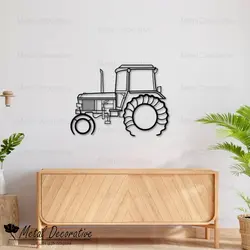 تابلو فلزی دکوراتیو مدرن طرح تراکتور