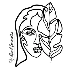 تابلو دکوراتیو دیواری نیم رخ برگ