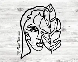 تابلو دکوراتیو دیواری نیم رخ برگ