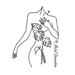 تابلو دکوراتیو دیواری فیگور برگ و تنه قدی