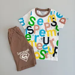 تیشرت شلوارک حروف انگلیسی - mahdinakids