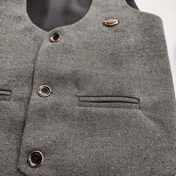 جلیقه شلوار ذغال سنگی فاستونی پسرانه - مهدینا کیدز | فروشگاه لباس کودک و نوجوان