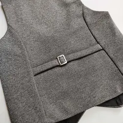 جلیقه شلوار ذغال سنگی فاستونی پسرانه - مهدینا کیدز | فروشگاه لباس کودک و نوجوان