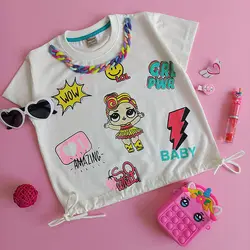 کراپ الو ال سفید - مهدینا کیدز | فروشگاه لباس کودک و نوجوان