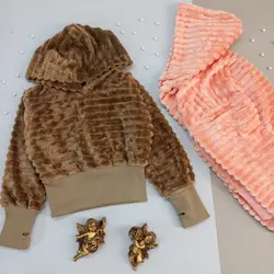 هودی کراپ پولیشی کرکره ای انگشتی - مهدینا کیدز | فروشگاه لباس کودک و نوجوان