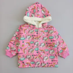 کاپشن ماشینی و یونیکورن - مهدینا کیدز | فروشگاه لباس کودک و نوجوان