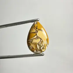 نگین موکایت زرد معدنی اشکی ۲۳۵۲۶۲