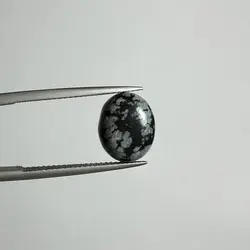 سنگ ابسیدین دونه برفی معدنی بیضی ۲۳۵۲۸۳