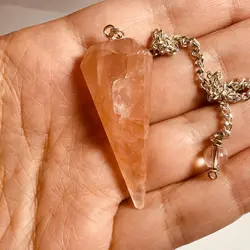 پاندول(شاقول) رز کوارتز طبیعی ۲۴۰۴۴۰