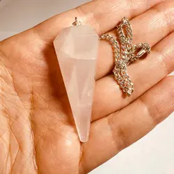 پاندول(شاقول) رز کوارتز اصلی درشت ۲۴۰۴۳۲