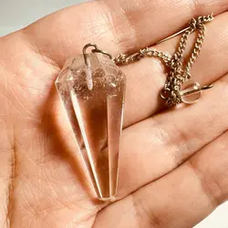 پاندول(شاقول)کریستال کوارتز طبیعی مناسب سنگ درمانی ۲۴۰۴۲۲