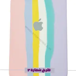 قاب سیلیکونی اورجینال اپل IPHONE 12 مدل آبرنگی