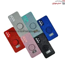 قاب گوشی سامسونگ GALAXY A13 5G مدل شاین سوارسکی+پاپ سوکت