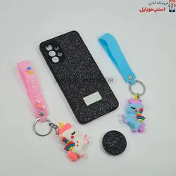 قاب گوشی سامسونگ GALAXY A13 5G مدل شاین سوارسکی+پاپ سوکت