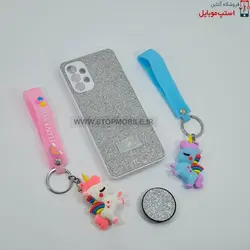 قاب گوشی سامسونگ GALAXY A13 5G مدل شاین سوارسکی+پاپ سوکت