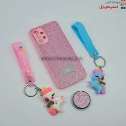 قاب گوشی سامسونگ GALAXY A13 5G مدل شاین سوارسکی+پاپ سوکت