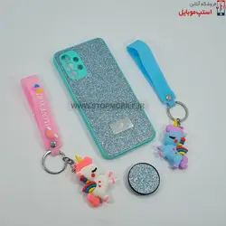 قاب گوشی سامسونگ GALAXY A13 5G مدل شاین سوارسکی+پاپ سوکت