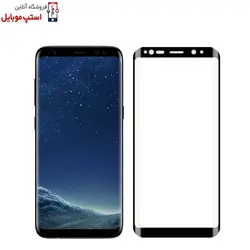 گلس  تمام چسب سامسونگ SAMSUNG GALAXY S8 از نوع شیشه ای برند میتوبل