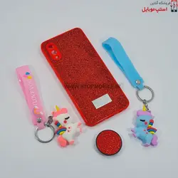 قاب گوشی سامسونگ GALAXY A22 4G مدل شاین سوارسکی+پاپ سوکت