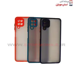 قاب گوشی سامسونگ Galaxy M12 مدل پشت مات محافظ لنز دار