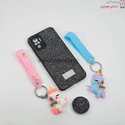 قاب گوشی شیائومی NOTE 10 مدل شاین سوارسکی+پاپ سوکت