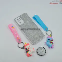 قاب گوشی شیائومی NOTE 10 مدل شاین سوارسکی+پاپ سوکت
