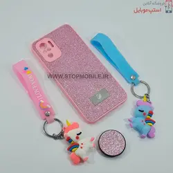 قاب گوشی شیائومی NOTE 10 مدل شاین سوارسکی+پاپ سوکت