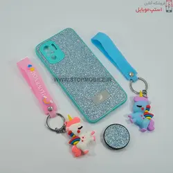 قاب گوشی شیائومی NOTE 10 مدل شاین سوارسکی+پاپ سوکت