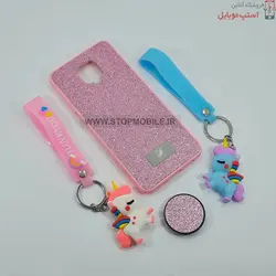 قاب گوشی شیائومی NOTE 9S مدل شاین سوارسکی+پاپ سوکت