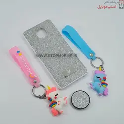 قاب گوشی شیائومی NOTE 9S مدل شاین سوارسکی+پاپ سوکت