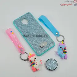 قاب گوشی شیائومی NOTE 9S مدل شاین سوارسکی+پاپ سوکت