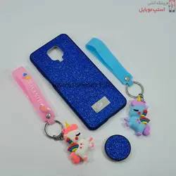 قاب گوشی شیائومی NOTE 9S مدل شاین سوارسکی+پاپ سوکت