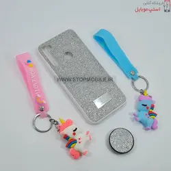 قاب گوشی شیائومی NOTE 8 مدل شاین سوارسکی+پاپ سوکت
