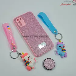 قاب گوشی شیائومی POCO M3 مدل شاین سوارسکی+پاپ سوکت
