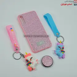 قاب گوشی سامسونگ GALAXY A30S مدل شاین سوارسکی+پاپ سوکت