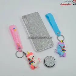 قاب گوشی سامسونگ GALAXY A30S مدل شاین سوارسکی+پاپ سوکت