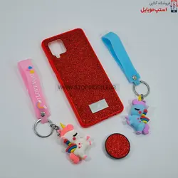 قاب گوشی سامسونگ GALAXY A42 مدل شاین سوارسکی+پاپ سوکت