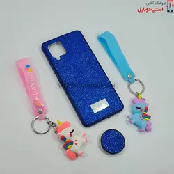 قاب گوشی سامسونگ GALAXY A42 مدل شاین سوارسکی+پاپ سوکت