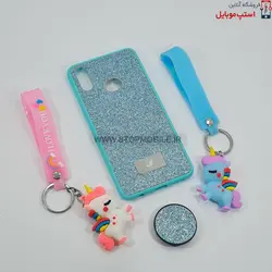 قاب گوشی سامسونگ GALAXY A10S مدل شاین سوارسکی+پاپ سوکت