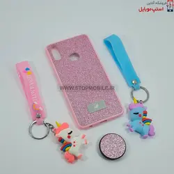 قاب گوشی سامسونگ GALAXY A10S مدل شاین سوارسکی+پاپ سوکت