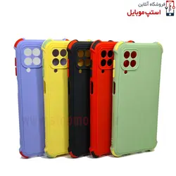 گارد سیلیکونی دکمه رنگی گوشی Galaxy A22 4G