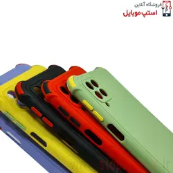 گارد سیلیکونی دکمه رنگی گوشی Galaxy A22 4G