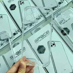 قاب گوشی iPhone 15 PLUS آیفون مدل اسپیس Space دکمه کرومی