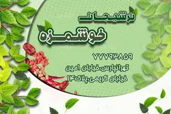 کارت ویزیت ترشیجات خوشمزه